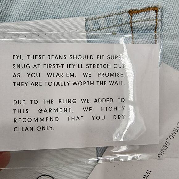 GRLFRND Button Fly Super High Rise Straight Leg Mica Crop Jeans In Romeo Size 27 - Picture 4 of 9